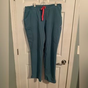 Figs Scrubs - Yola Skinny Scrub Pants - Hydrogreen -XL
